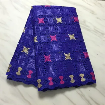 

5yards good quality african bazin riche lace fabric in hollow out style 2020 fashion stones getnzer lace for dress F16JU177