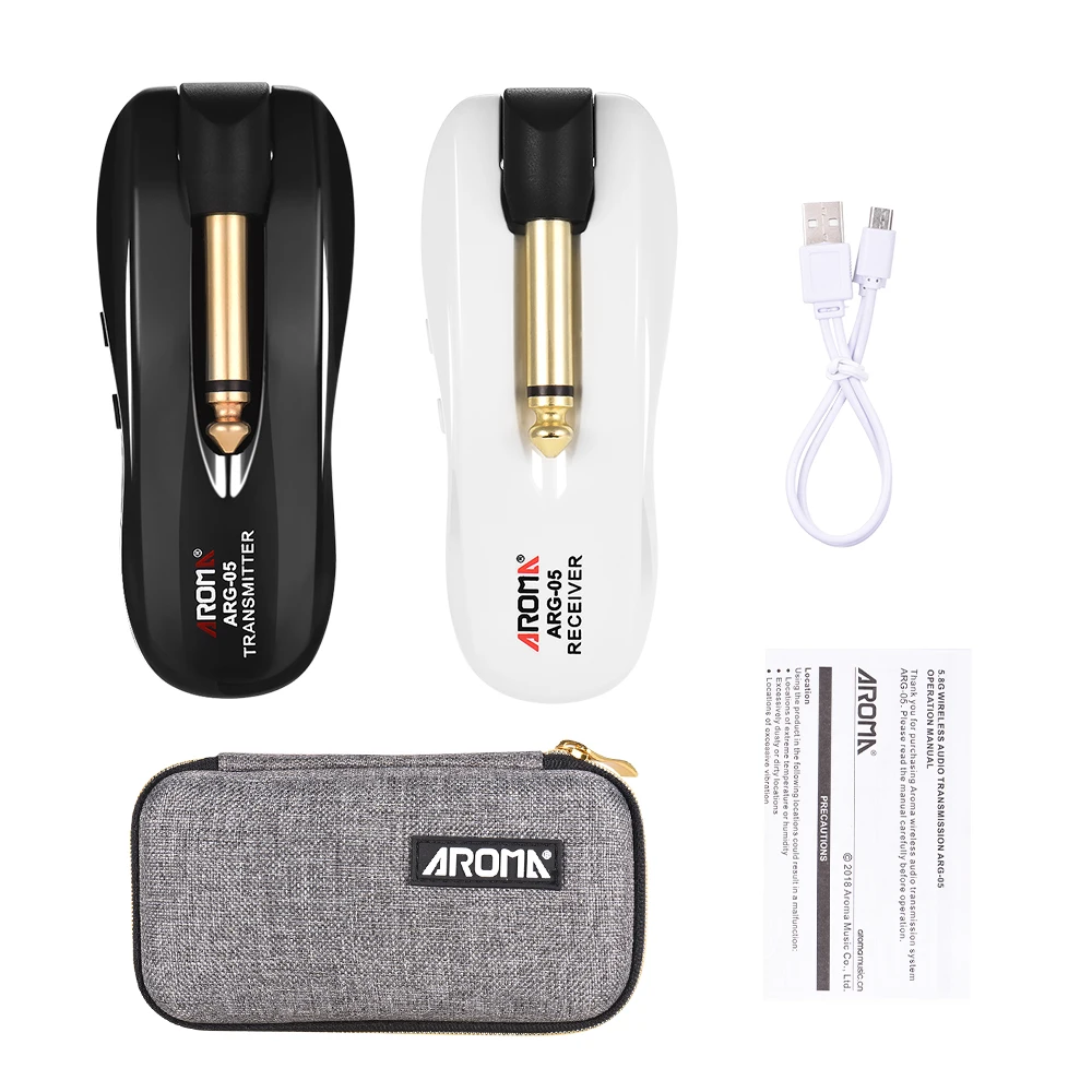 Guitar Transmitter Receiver Wireless System for Guitar Spare Part Stringed 5.8GHz Audio for Bass