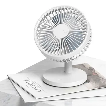 

Mini Fan Battery Operated or USB Powered Portable Table Fan 3 Speeds Adjustable Head Personal Office Fan for Home 5v No Timing