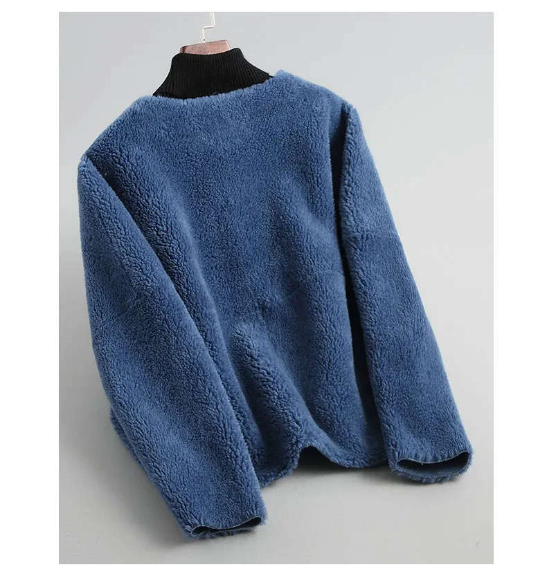 Новое пальто из натурального овечьего меха женская куртка из натурального меха пальто из натуральной шерсти замшевая кожаная подкладка большой размер F1121