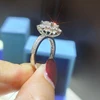 2 Carat Natural Mossanite Engagement ring Original 18k White Gold Wedding Anniversary Ring For Women