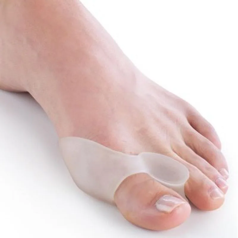 2pcs Silicone Gel Foot Fingers Toe Separator Thumb Valgus Protector Bunion Adjuster Hallux Valgus Pro Guard Feet Care