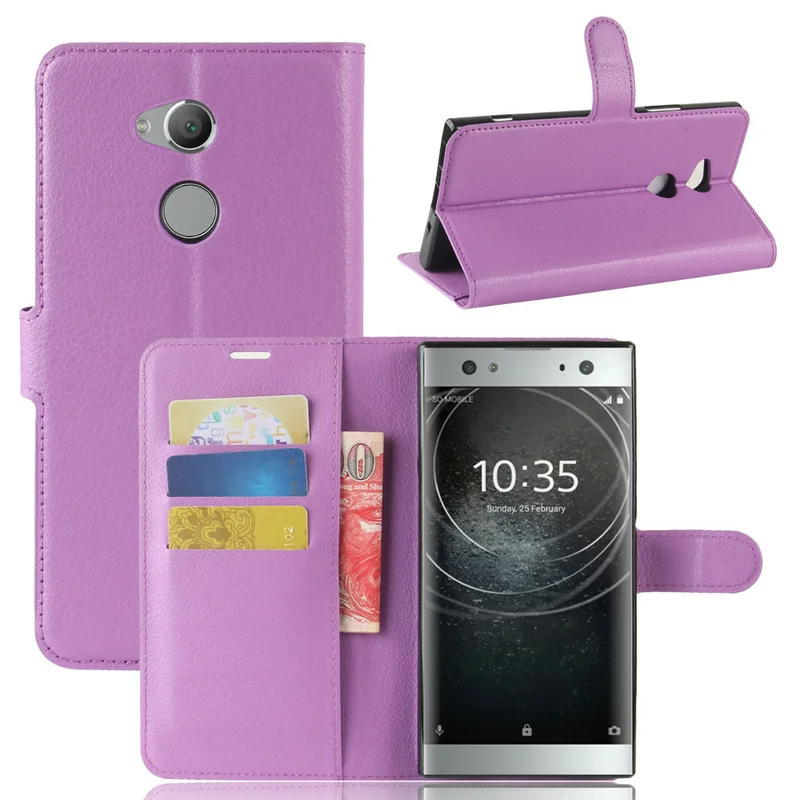 Case Wallet Phone Case for Sony Xperia XA2 Ultra Dual H3213 H3223 H4213 H4233 XA2 H3113 H3123 H3133 H4113 Flip Leather Cover 6