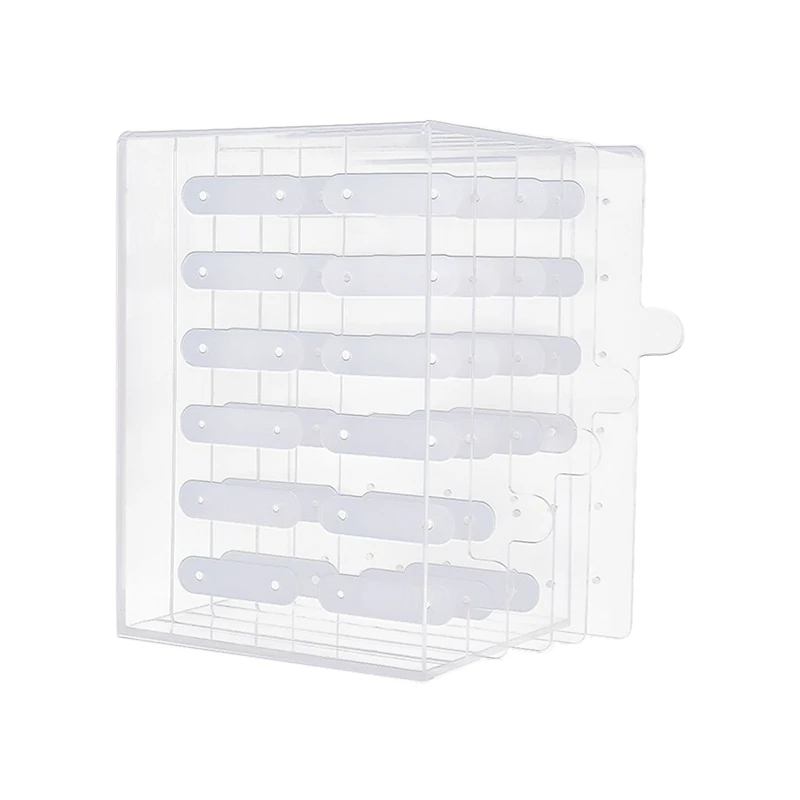 

5 Layer 60 Grid Magnetic Adsorption Detachable Hanger Acrylic Transparent Nail Polish Cosmetic Varnish Display Stand Bracket Man