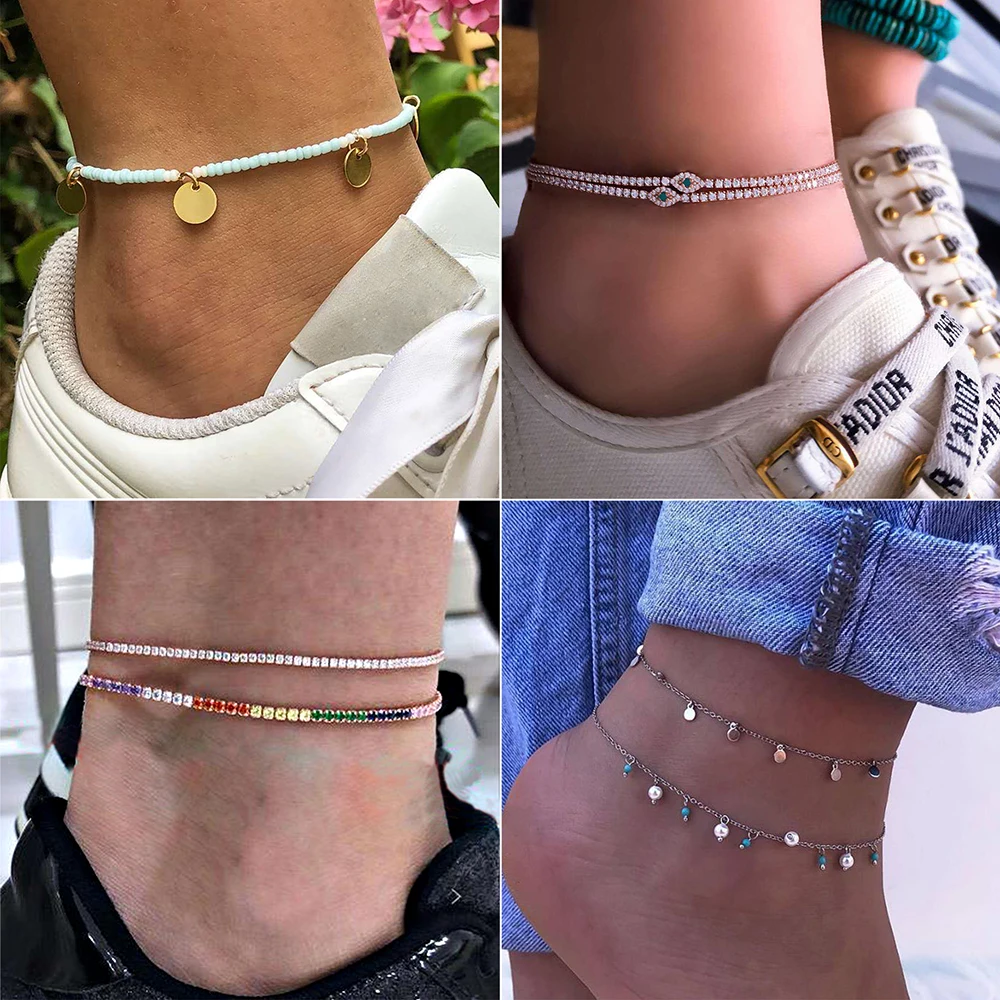 Multilayer Shell Anklet for Women Foot Jewelry Summer Beach Barefoot Seashell Bracelet Ankle On Leg Bohemian Jewelry Accessories Multilayer Shell Anklet for Women Foot Jewelry Summer Beach Barefoot Seashell Bracelet Ankle On Leg Bohemian Jewelry Accessories