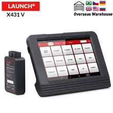 launch X431 V сканеры с Bluetooth/wifi Android x431 v 8 дюймов полная система авто диагностический инструмент Бесплатное обновление онлайн