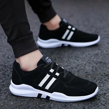 

Non-Leather Casual Shoes Color Matching Stripe Mens Shoes Casual Wild Shoes Canvas Sneaker Outdoor Hiking White Brand Shoes