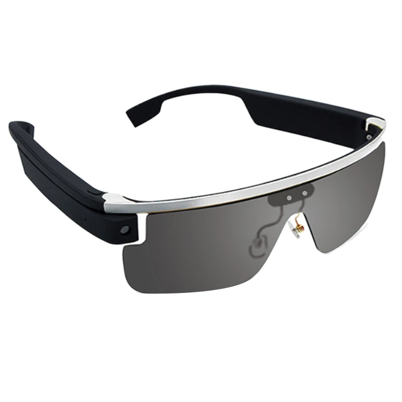 

Smart Bluetooth Glasses Charging Type with Replaceable Polarizing Lens, Ultraviolet-Proof Sunglasses Microphone Hand-Free Stereo