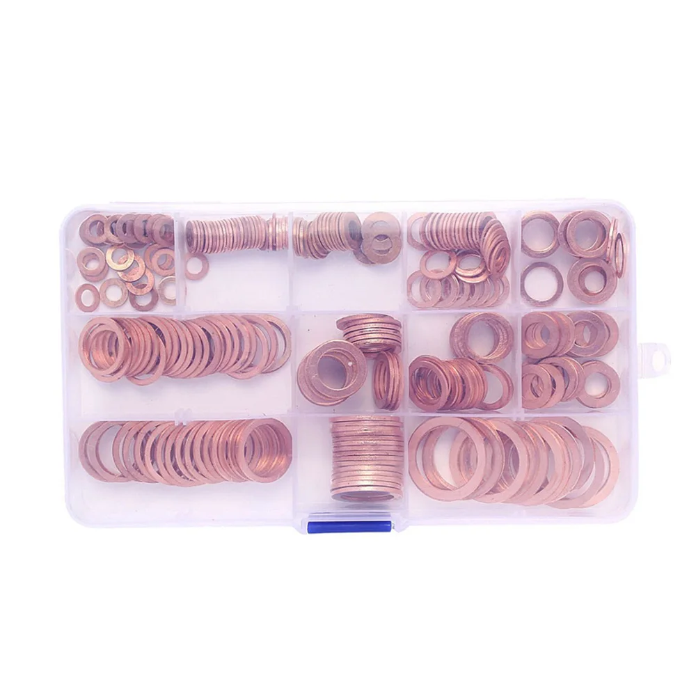 Набор Шайб 280 шт. Сменное уплотнительное кольцо для прокладки на слив автомобиля |