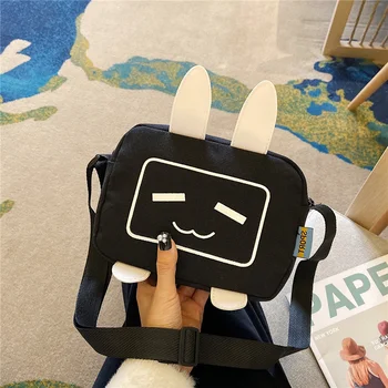 

Shoulder bag female bag 2020 new fashion cute cloth cartoon style wild student canvas bag female crossbody Animal bag printing