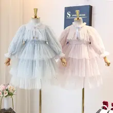 Г. Нарядное Сетчатое платье для девочек; красивое платье для девочек; Размеры 100-140 см; весенние детские платья
