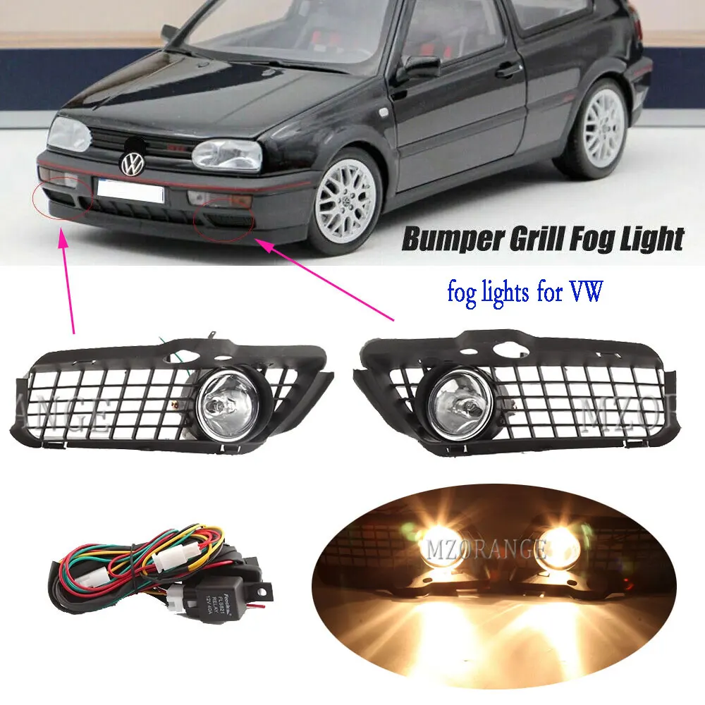 Fog Lights For Vw Golf 3 Mk3 Jetta Cabrio 19921998 Fog Lamp Cover