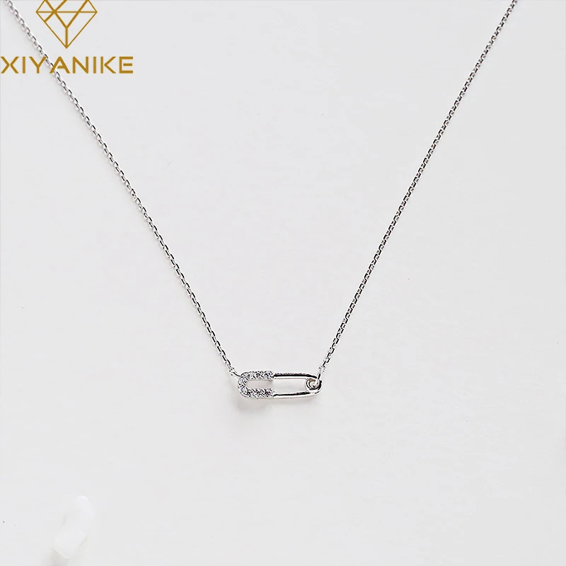 XIYANIKE 925 Серебряный креативный кулон ожерелье элегантные женские модные