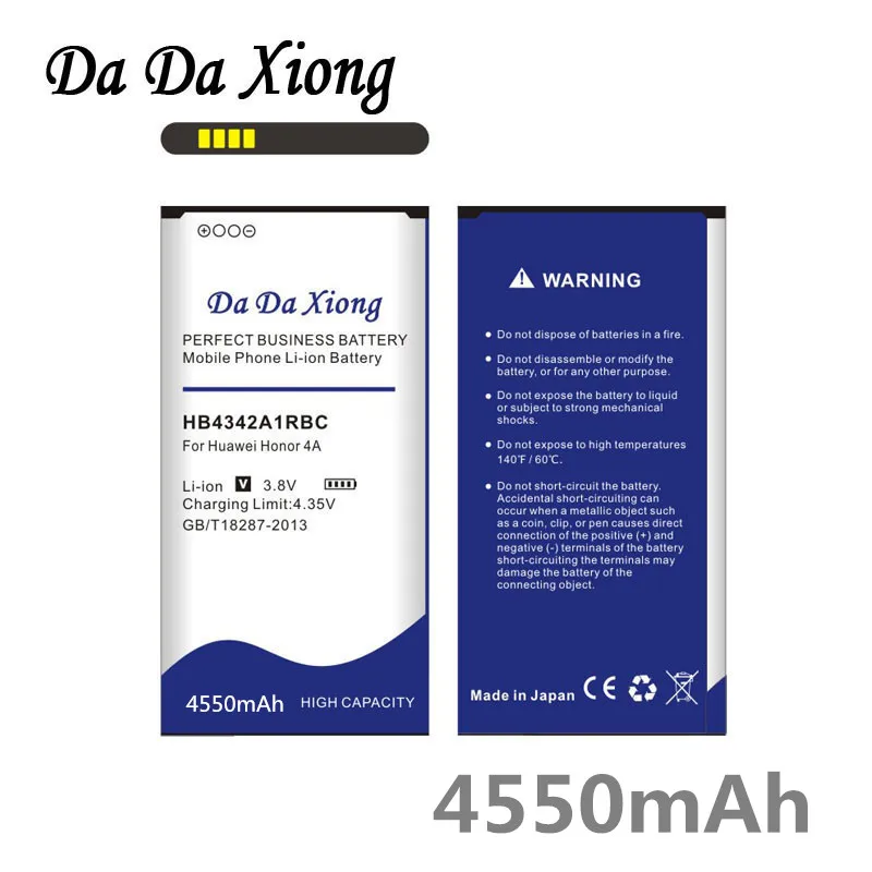 Da Xiong 4550 мАч HB4342A1RBC Аккумулятор для huawei Honor 4A Honor4A SCL-TL00