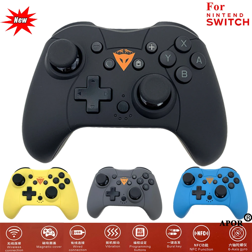 

2020 New Magnetic Cover Gamepad For Nintendo Switch Pro NS-Switch Console Joycon Wireless Bluetooth Programmable NFC Function