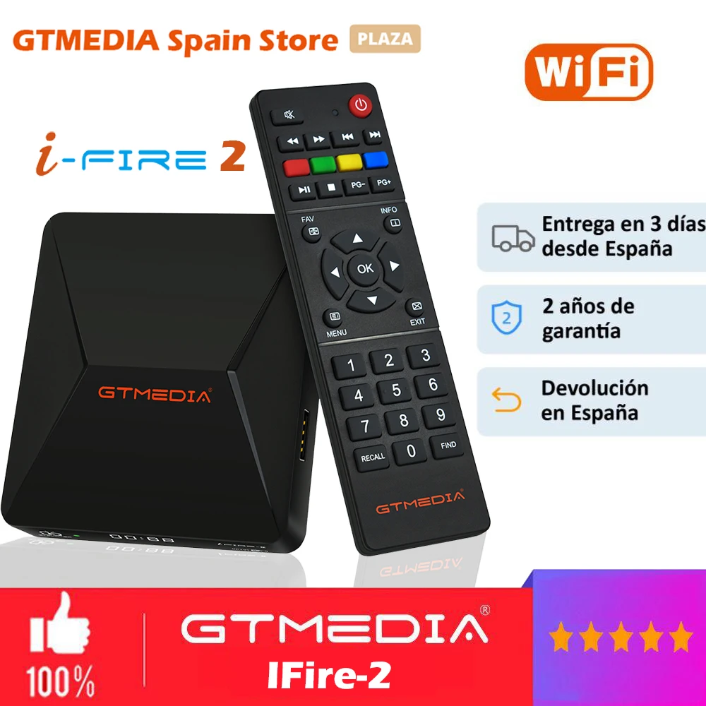 ТВ-приставка GTmedia Ifire 2 M3U 1080p HD H.265 10Bit Bulti In Wifi Ethernet MPEG 4 медиаплеер телеприставка со