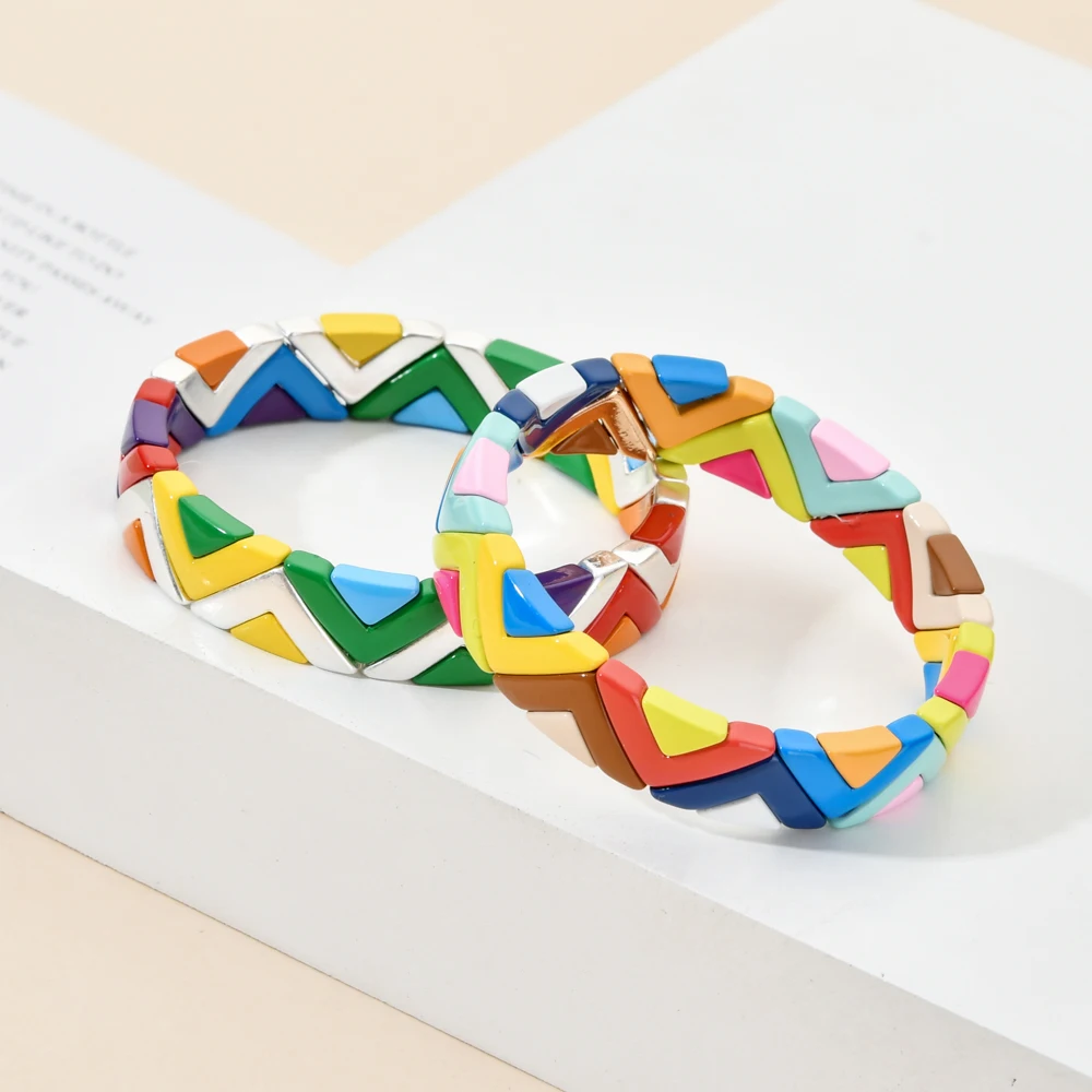 Bohemian Multicolor Enamel Bracelet