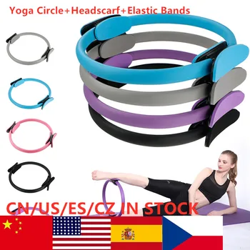 

Professional Yoga Circle Pilates Sport Elastic Bands Women Fitness Kinetic Resistance Circle Workout Pilates Accessories 5Color