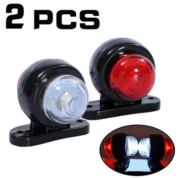 

Waterproof Side Marker Lights Palstic 4 Wires Parts 2pcs LED Outline Lamp