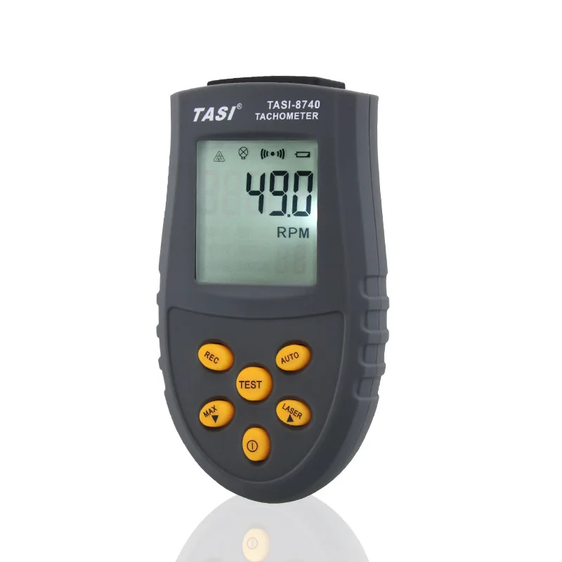 TASI-8740 Бесконтактный тахометр 2,5~ 99999 ОБ/мин Диапазон оптический тахометр для двигателя ЧПУ лазерный станок для скорость тестер