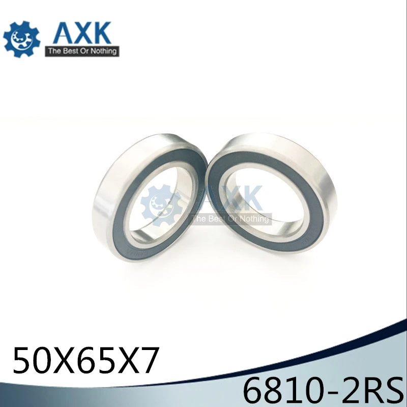 6810-2RS Bearing ABEC-1 (10PCS) 50x65x7 mm Metric Thin Section 6810 2RS Ball Bearings 6810RS 61810RS