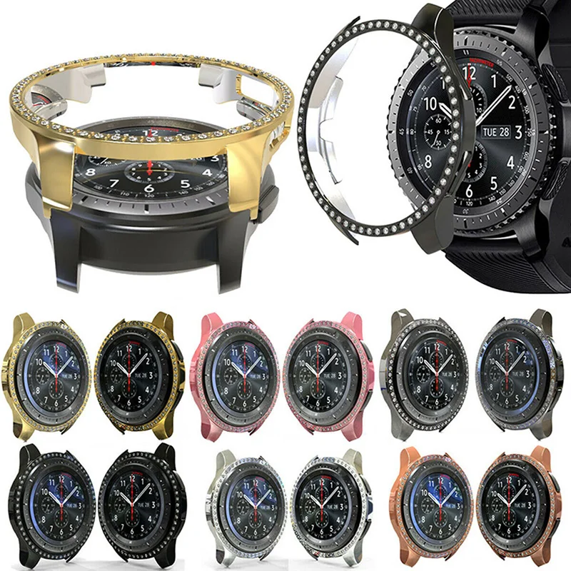 Diamond Screen Protector Case for Samsung Galaxy Watch 46mm 42mm Active Shock-Proof Cover Bumper Shell Accessories | Наручные часы