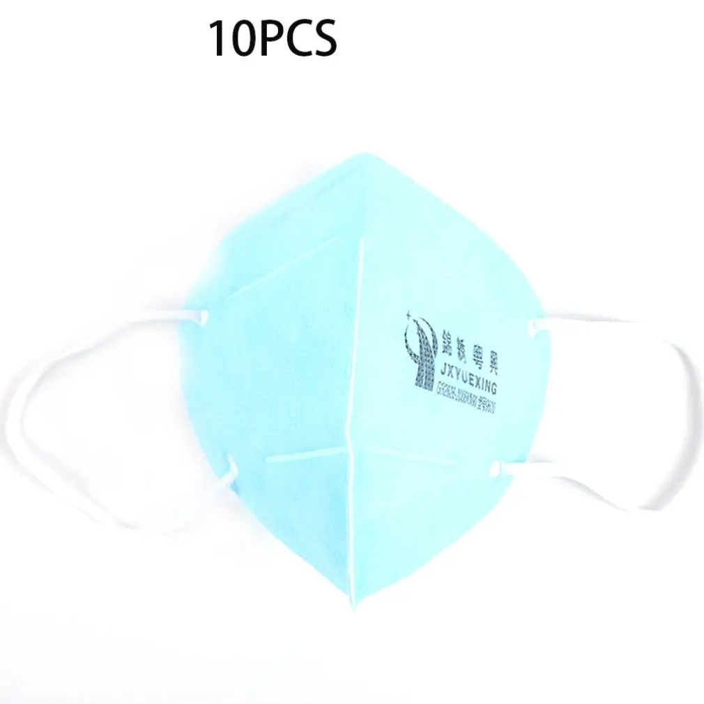 

10PCS/Bag Breathable Men Women Non-Woven Disposable Face Mask Anti Dust Masks Dustproof Facial Protective Cover Masks