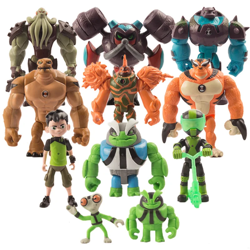 11pcs Set Ben Grey Matter Heatblast Humongousaur Rath Vilgax Action Pvc Model Collection Christmas Birthday Collection Kids Toys Action Figures Aliexpress