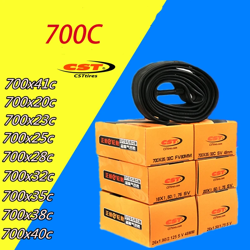Велосипедная трубка Cst 700 * 20C/23C/25C/28C/32C/35C/38C/40C Presta Valve французский/Presta внутренняя