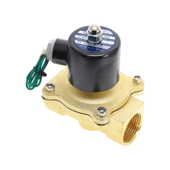 

Electric 2W Solenoid Valve Brass Pneumatic Valve NC for Water / Oil / Gas 1/8'' 1/4'' 1/2''