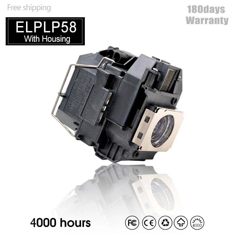 ELPLP58 V13H010L58 For Epson Projector Lamp EB-X10 EB-X7 EB-X72 EB-X8 EB-X8e EB-X9 EB-X92 EH-DM3 EH-TW450 EB-S92 EB-W10 / EB-W9 |