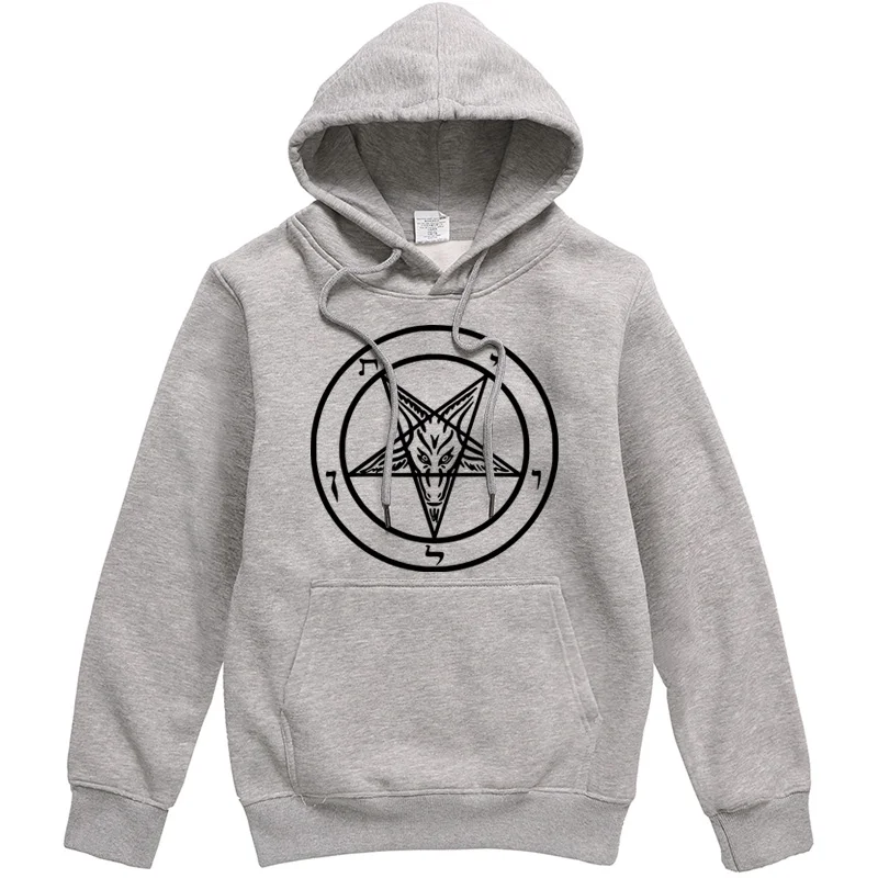 Pentagram Gothic Occult Satan New Men s Fashion Hoodies High Quality All match Male Pullover Brand 2
