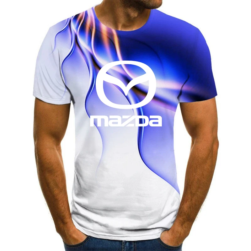 Mazda Logo Outdoor Sports Short-sleeved Men's T-shirt Top Casual Harajuku Quick-drying 2021 Summer New 3DT Shirt | Мужская одежда