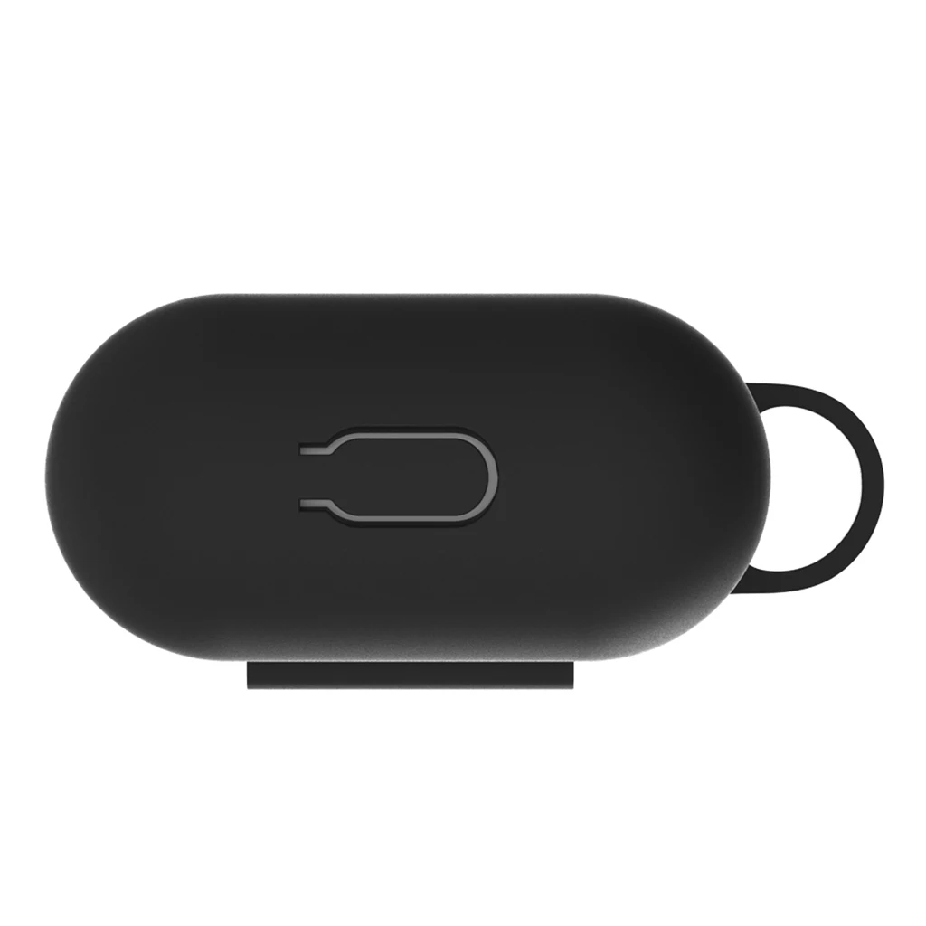 Full Protective Case Cover Portable Silicone Skin with Keychain for Earphone Charging Case