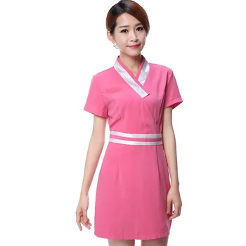 

Good Shipping Uniforms Hospital Women Medical Clothes Dental Clinic Beauty Nurse Uniform Fashion Pink Medical Uniforms