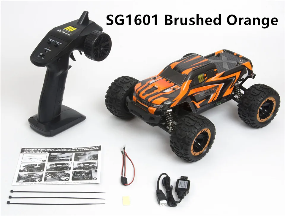 24-0091-01 1/16 масштаб 4WD RC модель автомобиля с дистанционным управлением RC390 щеточный мотор 2435 бесщеточный высокоскоростной гоночный внедорожный большой игрушечный автомобиль грузовик - Цвет: 24-0091-01