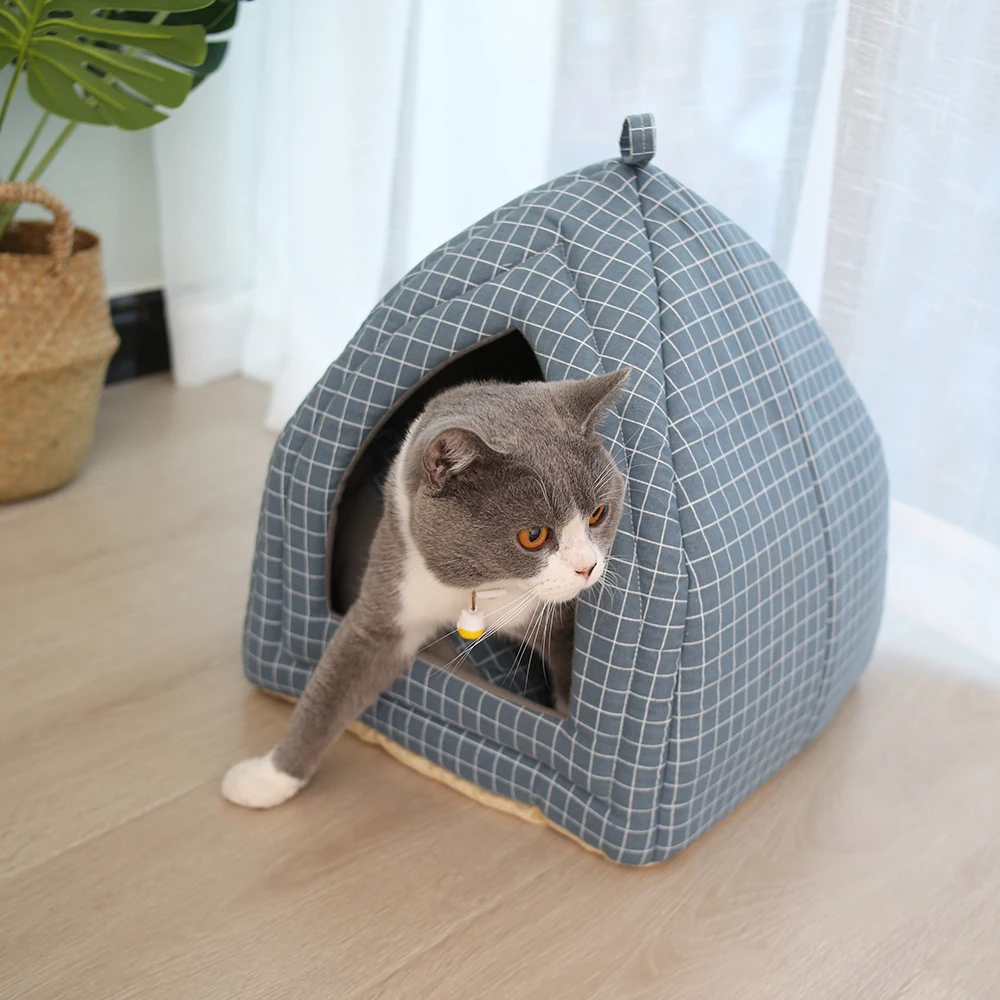 Складной коврик для котов мягкая форма собачий питомник домик кошек теплое