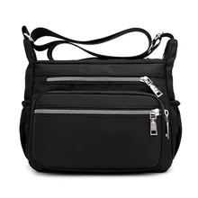 Легкая модная женская сумка на плечо универсальная уличная дорожная Сумка водонепроницаемая Нейлоновая Сумка Большая вместительная сумка на плечо пассажирская сумка