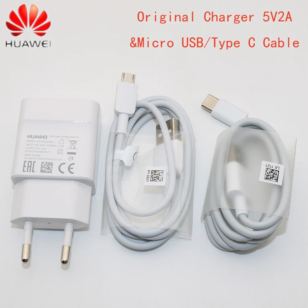 Оригинальный адаптер зарядного устройства для Huawei Mate 10 Lite 5V2A ЕС США и микро