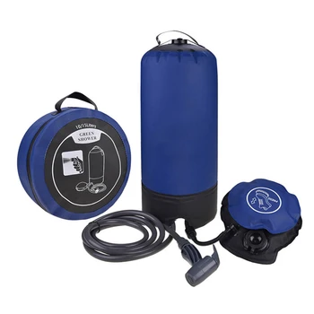 

11L PVC Outdoor Inflatable Shower Pressure Water Bag Lightweight Bathing Travel Water Storage Portable Camping Shower Water Bag