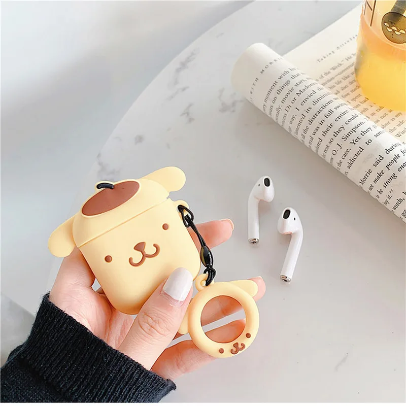 Чехол для AirPods милый мультяшный чехол наушников s Airpods 2 аксессуары защитный с