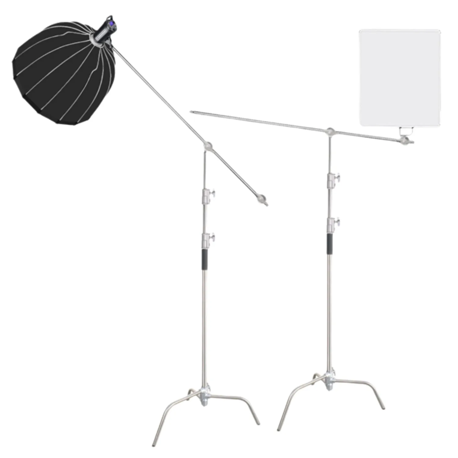 Suporte de Luz Dobrável do Século C-stand para Holofote Inoxidável Tripé Perna Mágica Fotografia Estúdio Softbox Lâmpada Flash 3.3m Aço - Image 4