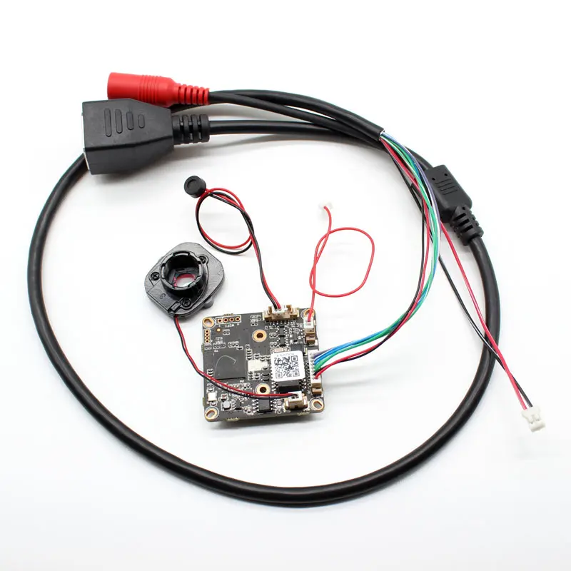 

HD H.265 1080P CCTV 2MP Network IP Camera Module Audio IPC board Mic XMeye ONVIF with lens