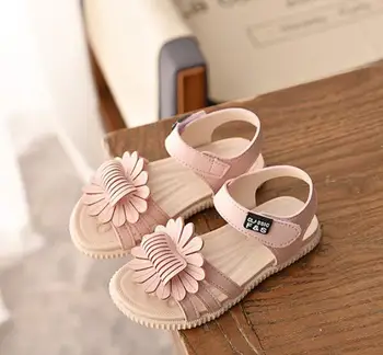 

Summer Kids Shoes for Girls Baby Girls Sandals Children Leather Sun Flowers Shoes Princess Gladiator Dress Shoes Sandalias