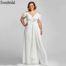 Erosebridal размера плюс женские длинные белые вечерние платья для женщин длинное вечернее элегантное платье