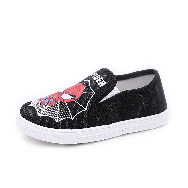 Special Soft Boys Shoes Spiderman Sneakers Running Sports Shoes Kids Casual Flats Children Loafers Superman Batman Creative - Цвет: Black02