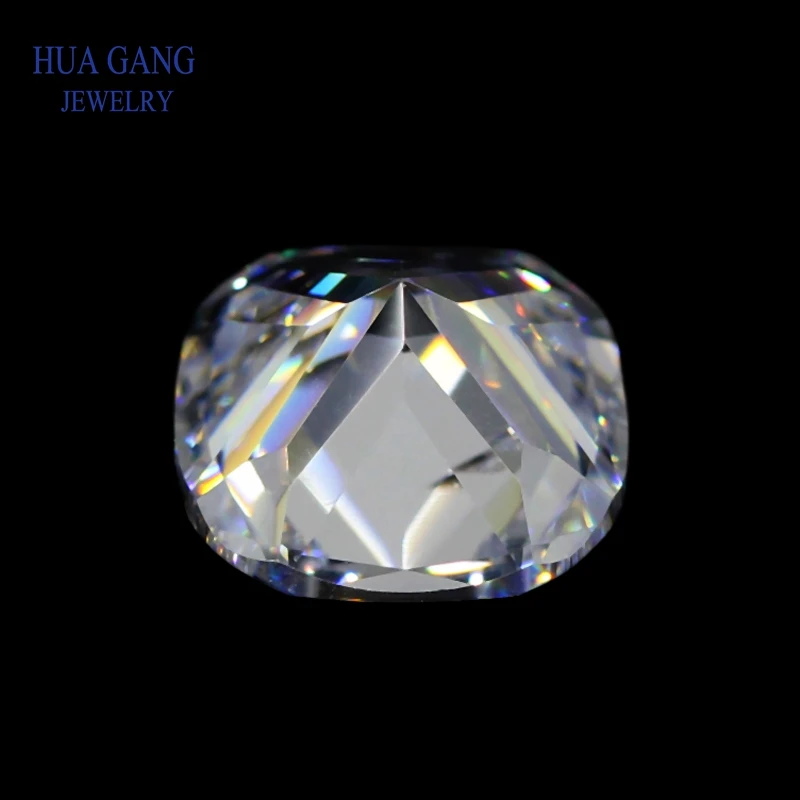 Moissanite 1 Carat D Color White Cushion Shape Excellent Brilliant Cut Moissanite Stone6*6mm VVS Grade Test Positive