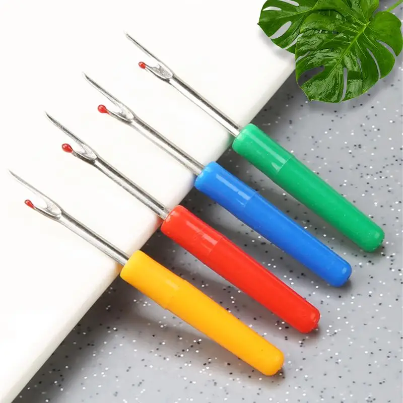 Sewing Tools Plastic Handle Steel Thread Cutter Seam Ripper Stitch Removal Knife Needle Arts Sewing Tools DIY Sewing Accessories