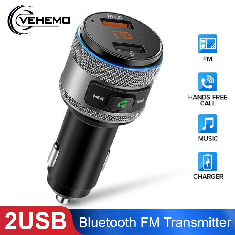 Двойной зарядное устройство USB Bluetooth fm-передатчик QC Быстрая зарядка 3,0 быстрое зарядное устройство для Xiaomi samsung iPhone huawei QC3.0 зарядное устройство
