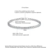 LUOTEEMI Bezel Setting Round CZ Tennis Bracelet Delicate Cubic Zirconia Minimalism Charm CZ Bracelets for Women Party Jewelry 2